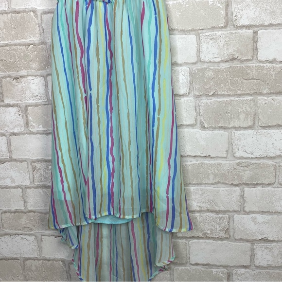 Anthropologie Pins & Needles Multicolored Open Back Hi-Low Sundress Size M - Picture 4 of 16